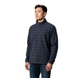 Horn Legend Mens Wool Blend Quarter Zip Size Large